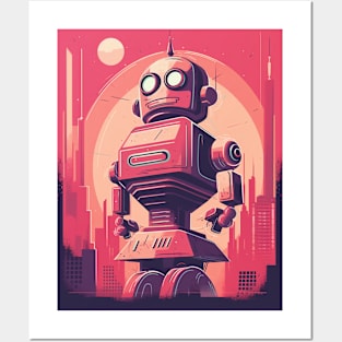 Retro-Futuristic Robots Posters and Art